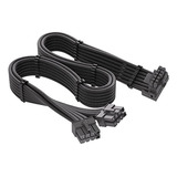 Adaptador 12vhpwr Para Corsair: Pcie 5.0 16awg 600w.