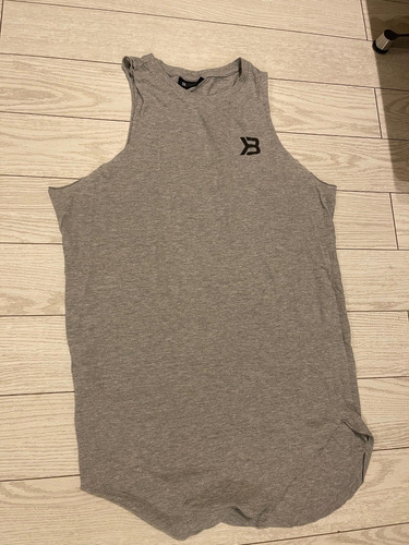 Polera Sin Mangas Entrenamiento Better Bodies Gris M Slim