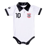 Body De Bebê Camisa Polo Corinthians Torcida Baby