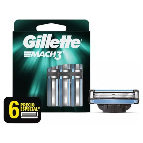 Repuestos Para Afeitar Gillette Mach3 6 U