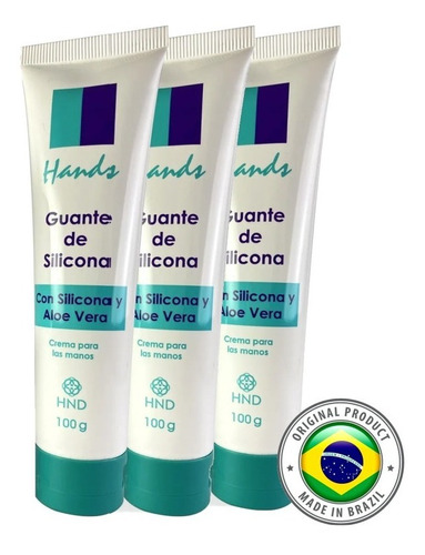 Pack 3unid Crema Manos Especial Guante Silicona Hinode Hands