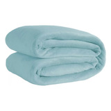 Cobertor Manta Microfibra Casal Queen Lisa Casa Laura Enxovais 2,00m X 1,80m Premium Soft Veludo Azul Claro