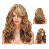 Cabello Rubio Largo Y Rizado Para Mujer, 60 Cm, Resistente A