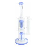 Bong De Vidro Grande Abduzido Tree 2 Percolator - Milk Blue