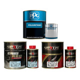 Kit Pintura Automotiva 1 Tinta 1 Verniz 1 Primer Pu