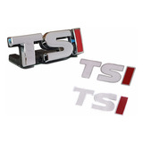 Emblema Tsi Pequeno Grade + Adesivos Tsi Coluna Polo 200