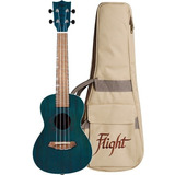 Flight Duc 380 Topaz Ukelele Concierto De Caoba Con Funda Color Azul