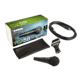 Microfono Shure Pga 58qtr Vocal Cable Connon Plug Pipeta