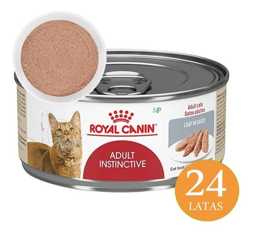 24 X Latas Royal Canin Gato Adulto Instinctive 145gr. Np