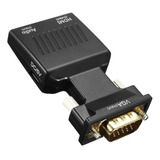 Adaptador Convertidor Vga Macho A Compatible Con Hdmi Hembra