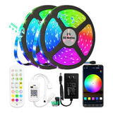 Fita Led Rgb 5050 20m Wifi Colorida Com Controle+fonte