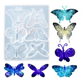 Molde Silicona 6 Mariposas Para Resina Epoxi Decoracion