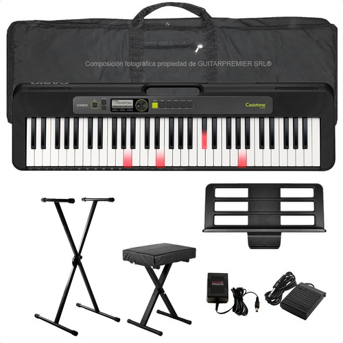 Organo Teclado Casio Lk S250 Banqueta Pedal Atril Funda Pie