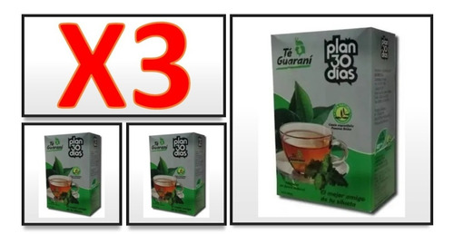 Pack 3 Te De Guarani Plan 30 Días A Granel
