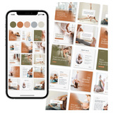 Pack Template Sofisticado Instagram Canva Fisioterapia