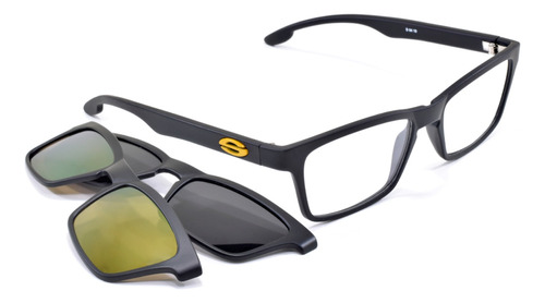 Oculos Esportivo Armação Clipon Solar Lente Espelhada Smart