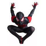 Traje De Spiderman Miles Morales P/cosplay Para Niños, Adult