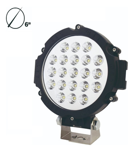 Faro Redondo 7pLG 21 Led Blanco O Ambar 12/24v