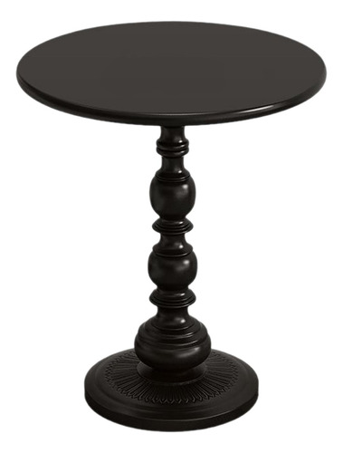 Mesa Auxiliar De Centro Mesa Para Sofá (52 Cm Negro Grande