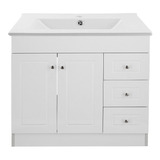 Mueble Vanitorio Termolaminado Der Blanco P 120x47x80cm