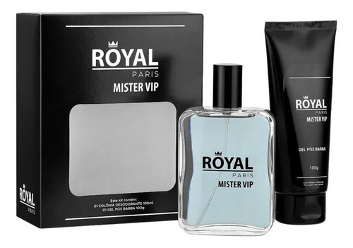 Kit Royal Paris Mister Vip (deo Colônia + Gel Pós Barba)