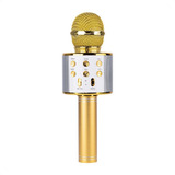 Micrófono Inalámbrico De Karaoke Con Bocina Bluetooth Oro