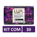 Kit Com 30 Sabonetes Em Barra Lux Orquídea Negra 85g