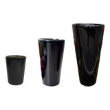 Kit Vaso 40, 60, 82cm Cachepot Para Plantas Artificiais Luxo