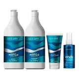 Mirtilo Sh + Cond + Leave-in +regenerador Ends 100ml Lowell