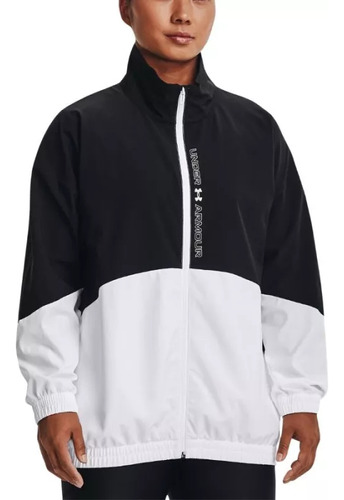 Rompevientos Fitness Under Armour Woven Fz Oversized Blanco