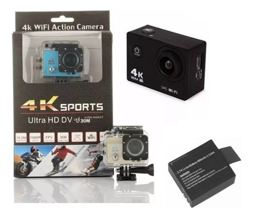 Camara Deportiva Acction 4k Ultra Hd Wifi Sumergible 30m