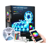 Kit De Tira De Luz Led Wifi Inteligente De 16.4 Pies, Regula