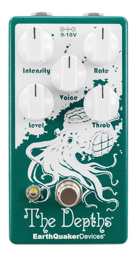 Pedal De Guitarra Earthquaker Devices The Depths V2 Analog Vibe Cor Verde