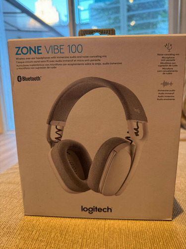 Auriculares Logitech Zone Vibe 100 Blancos Sin Uso