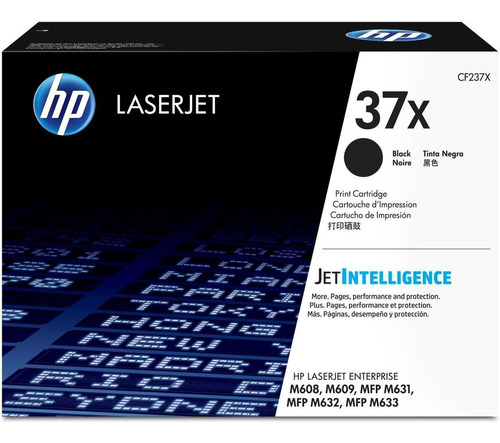 Cartucho De Toner Hp 37x Negro Laserjet Original Cf237x