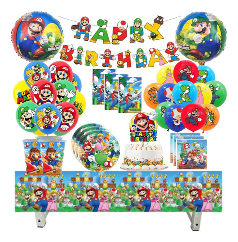 Set Decoración Globos Cotillón Diseños Infantiles Variados