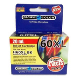 Tinta 60 Hp Alternativo Negro Bk Xl 20ml Pacific