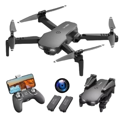 Drone Plegable Wifi Camara 1080 Fhd Doble Bateria, Envio Ya