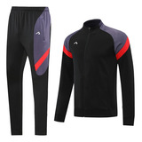 Conjunto Deportivo Knite Line Hombre Negro/rojo