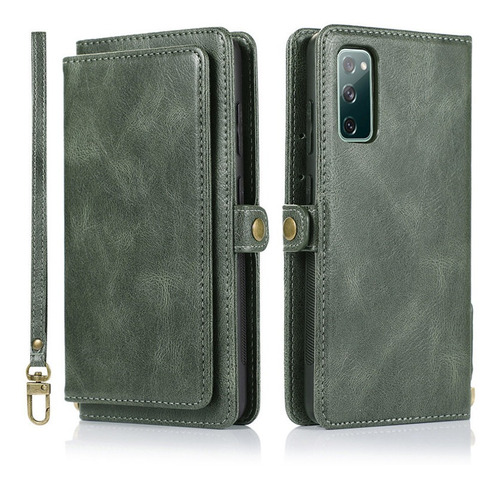 Capa De Carteira De Couro Flip De Luxo Para Samsung Galaxy S