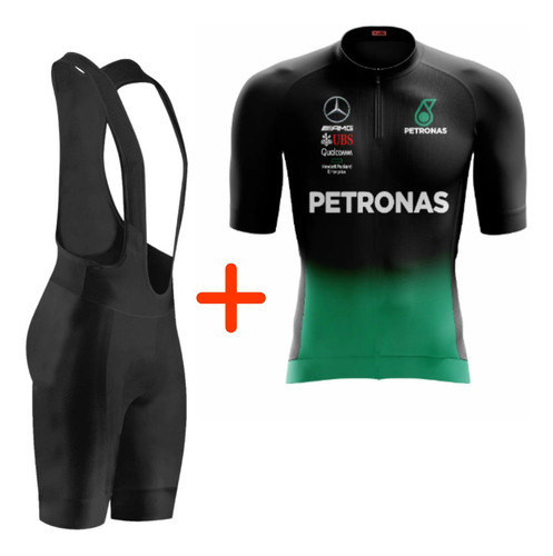 Conjunto Bike Masculino De Ciclismo Bretelle Gel + Camisa