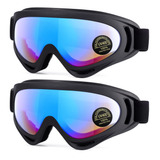 Paquete De 2 Gafas De Nieve Para Esquiar, Gafas De Snowboard