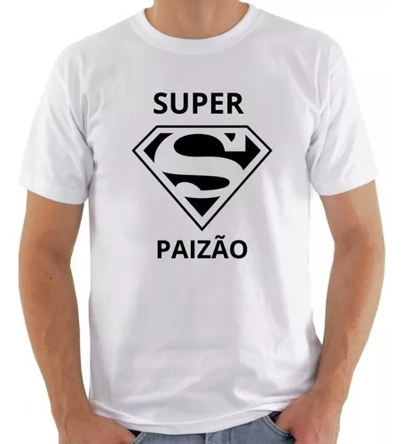 Camisa Personalizada Super Pai Camiseta Para Dia Dos Pais