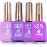 Kit Esmalte Em Gel Helen Color 4un Brilhoso Efeito Sereia