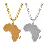Anniyo-collares Con Colgante De Mapa De África Para Hombre Y
