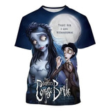 Camiseta Unisex De Manga Corta Con Estampado 3d Corpse Bride