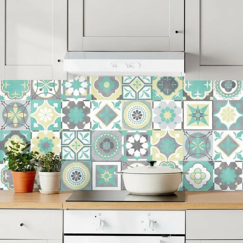 Lamina Azulejos 15x15 Vinilo Autoadhesivos Premium Uv | Mismo precio en cuotas