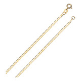 Corrente Feminina Maciça Piastrine Em Ouro 18k 2mm 45cm