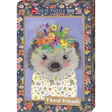 Rompecabezas Heye Floral Friends - Erizo Con 500 Piezas 12