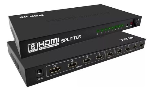 Splitter Hdmi 1 X 8  (1 Entrada 8 Pantallas) Ultra Hd